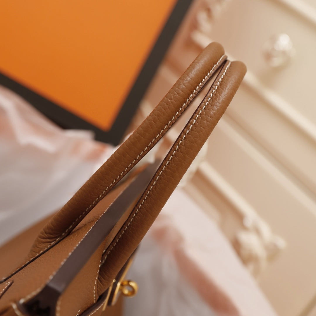 HM BIRKIN BAG 30 BROWN TOGO GOLD HARDWARE
