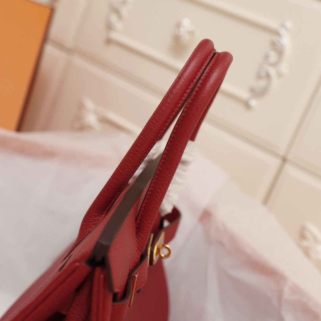 HM BIRKIN BAG 30 CRIMSON TOGO GOLD HARDWARE