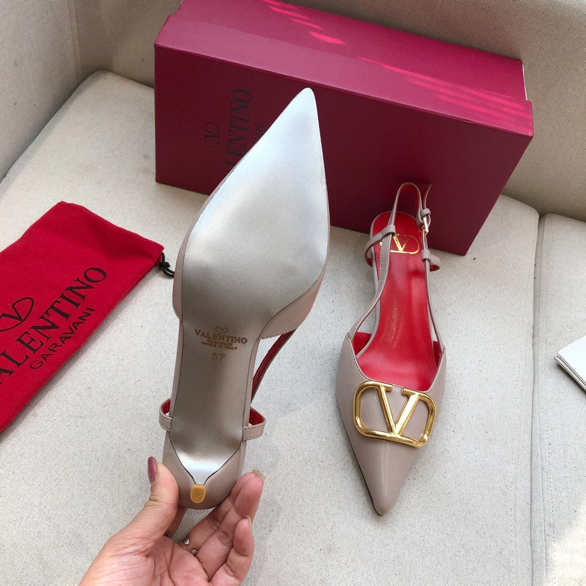 Valentino Slingback Pump 40mm Sheepskin