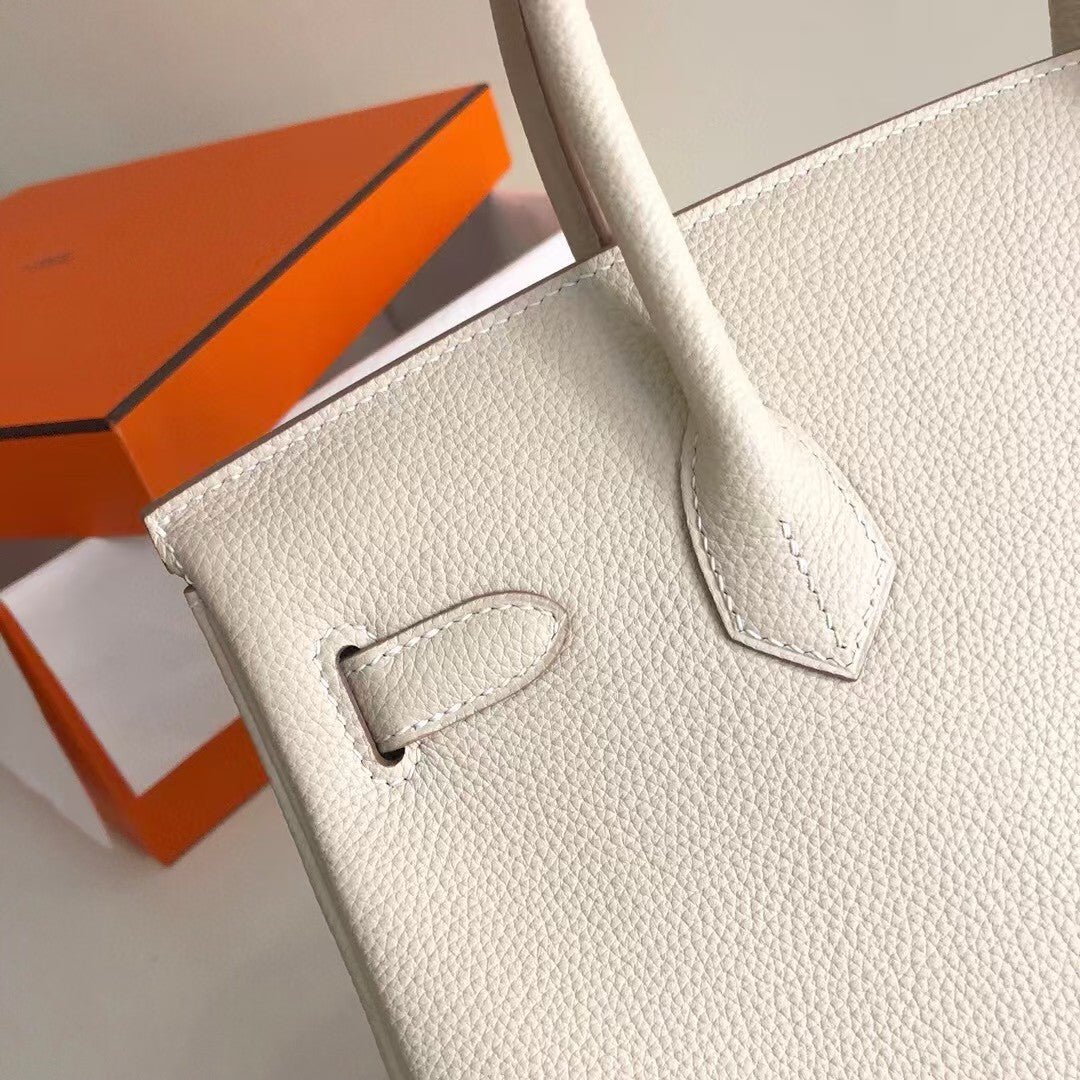 HM BIRKIN 35CM WHITE TOGO LEATHER SILVER HARDWARE