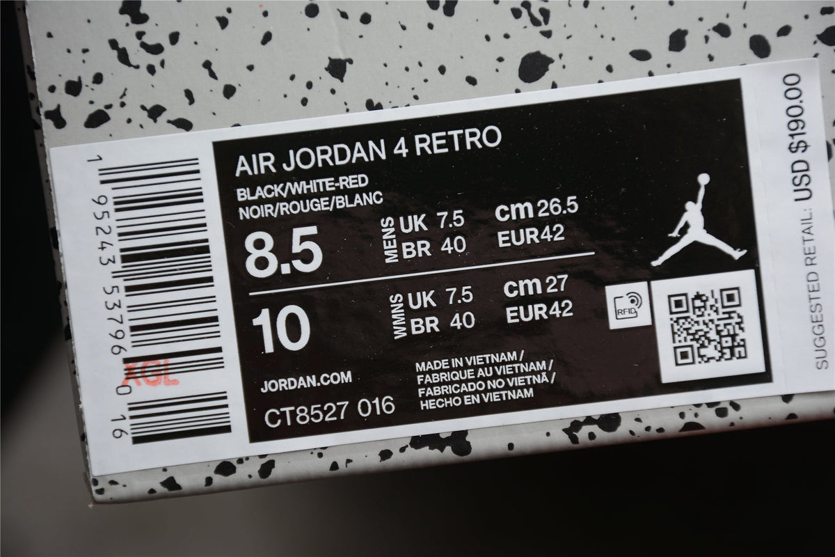 AJ 4 Red Thunder