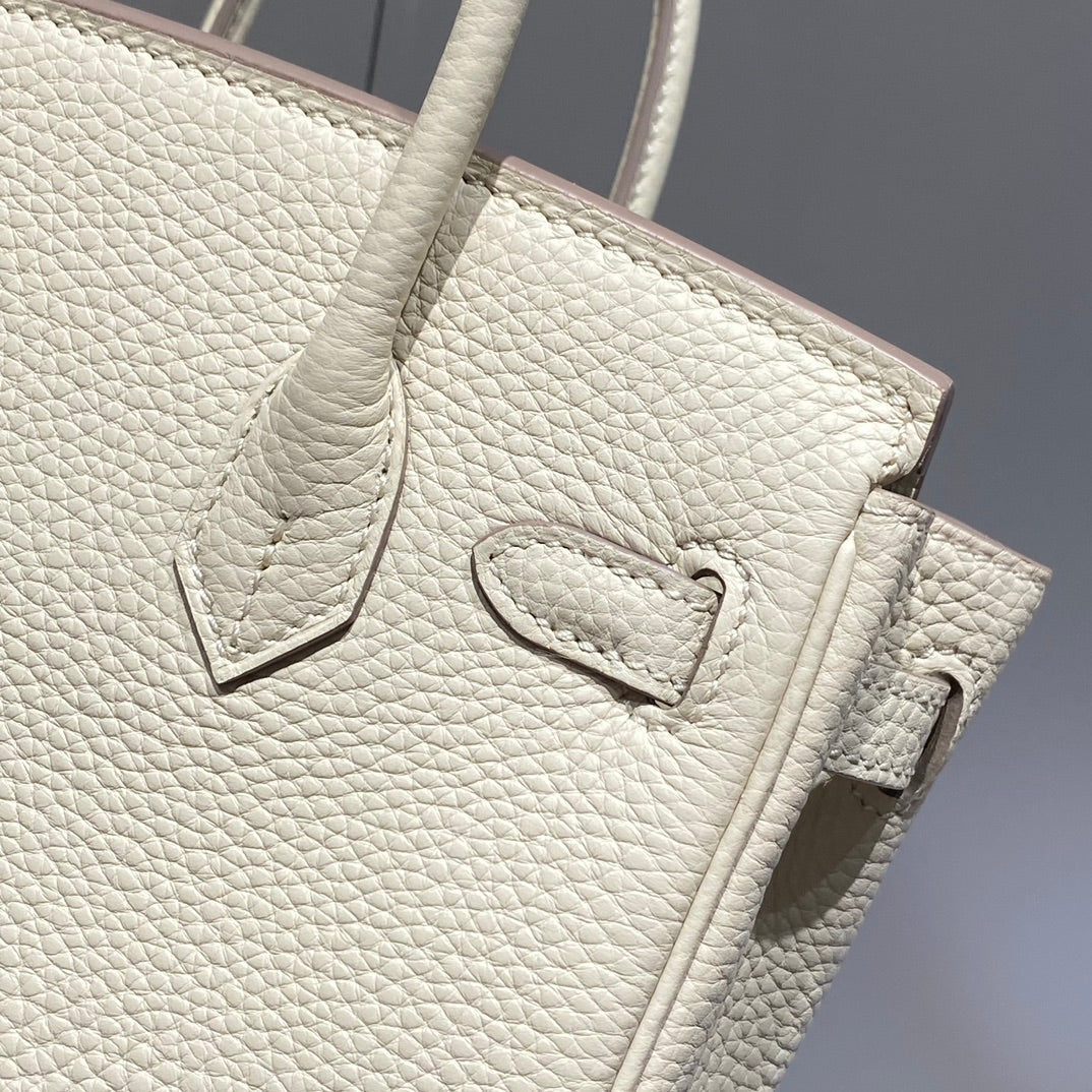 HM Birkin 20cm Craie Togo Leather Gold Hardware