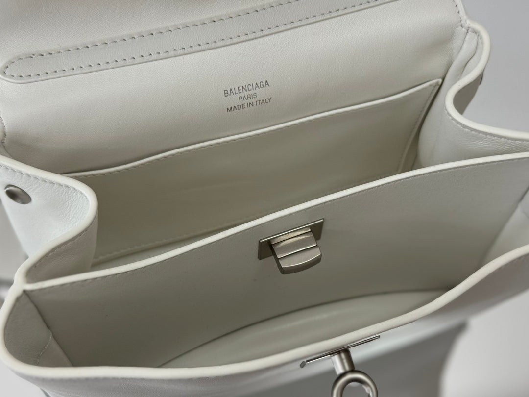 RODEO MINI BAG 22 IN WHITE SMOOTH CALFSKIN SILVER HARDWARE