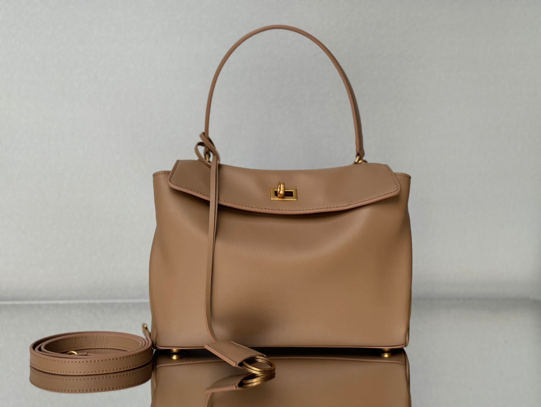 RODEO SMALL BAG 29 IN CAMEL BEIGE SMOOTH CALFSKIN GOLD HARDWARE