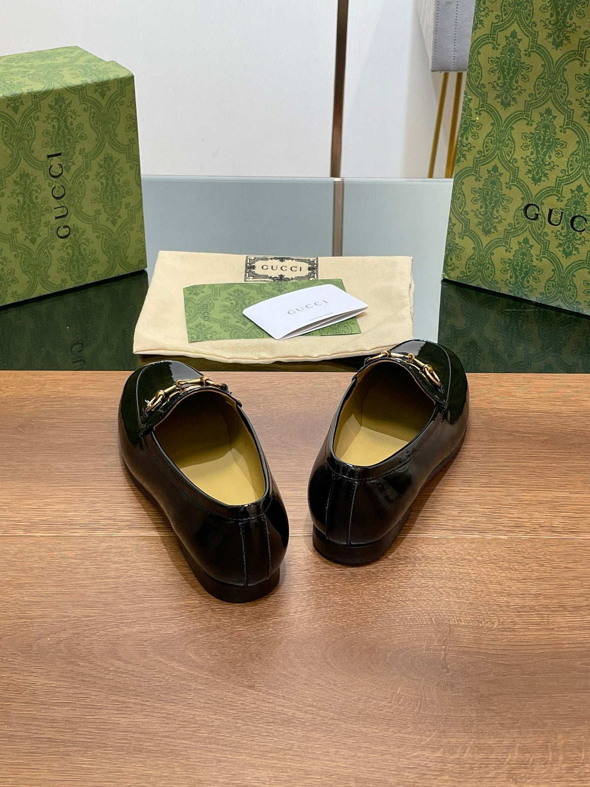 GG JORDAAN LOAFER GLOSSY BLACK LAMBSKIN