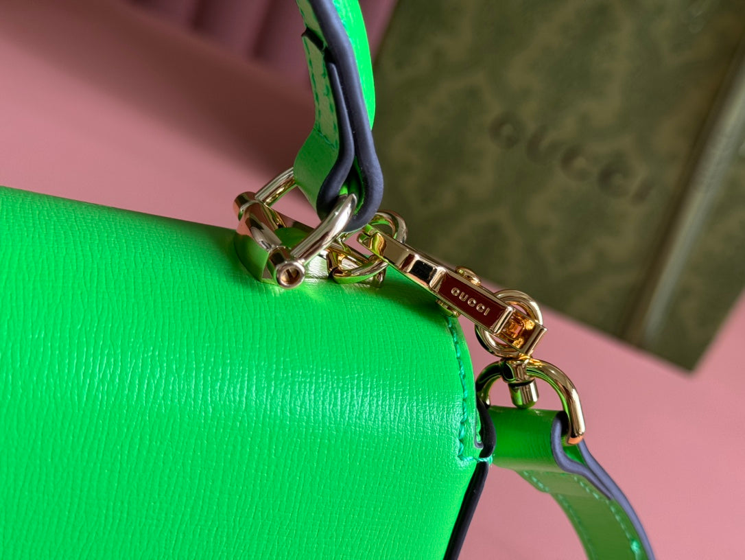 Gucci Horsebit Bag Green Leather 239807