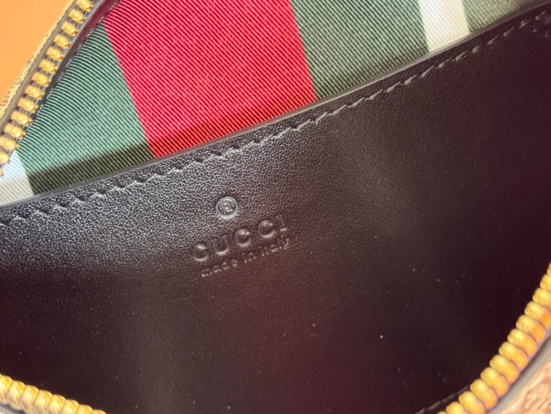 Gucci Ophidia 24.5cm Bag Ebony Black Canvas 248561