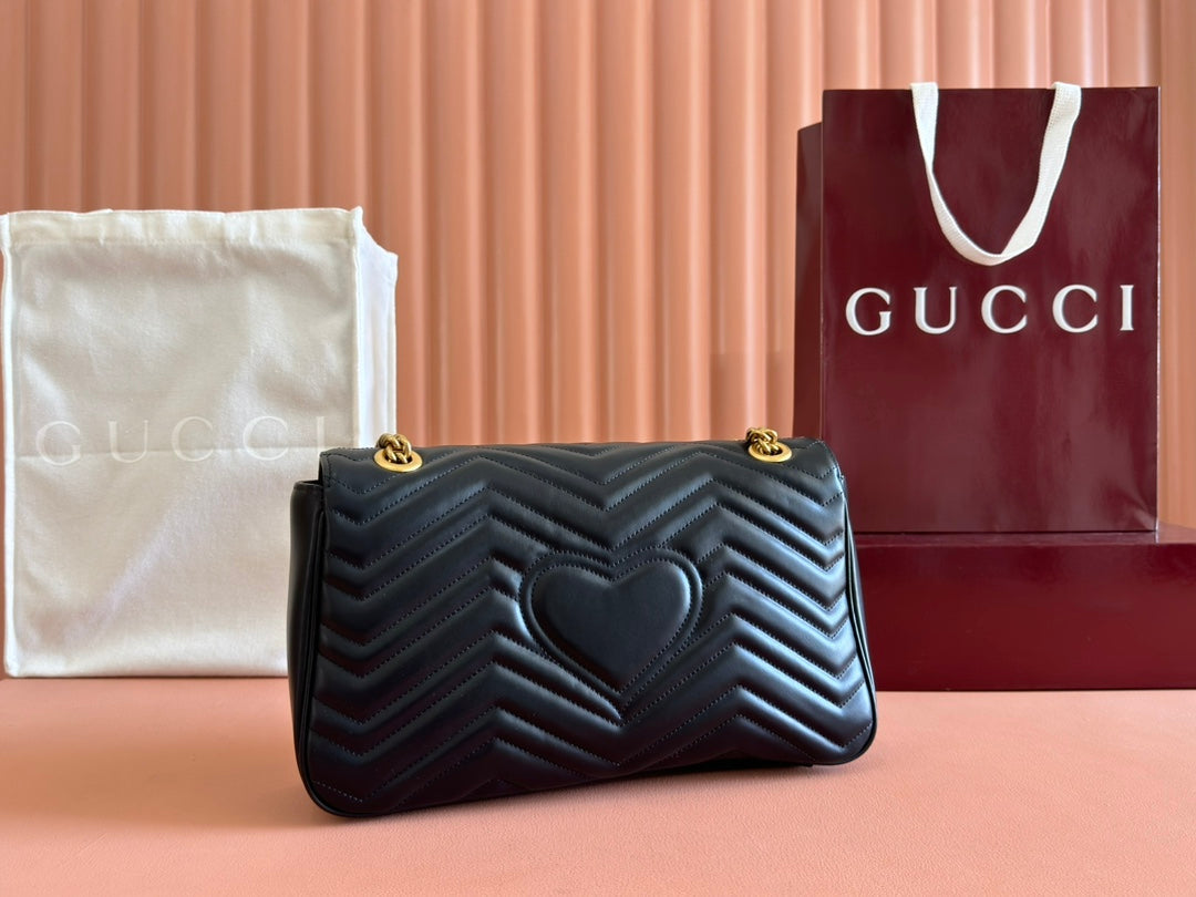 Gucci GG Marmont 31 Bag Black Calfskin 248223
