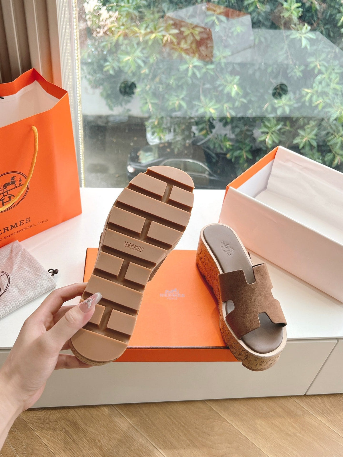EZE 65 SANDAL CARAMEL SUEDE