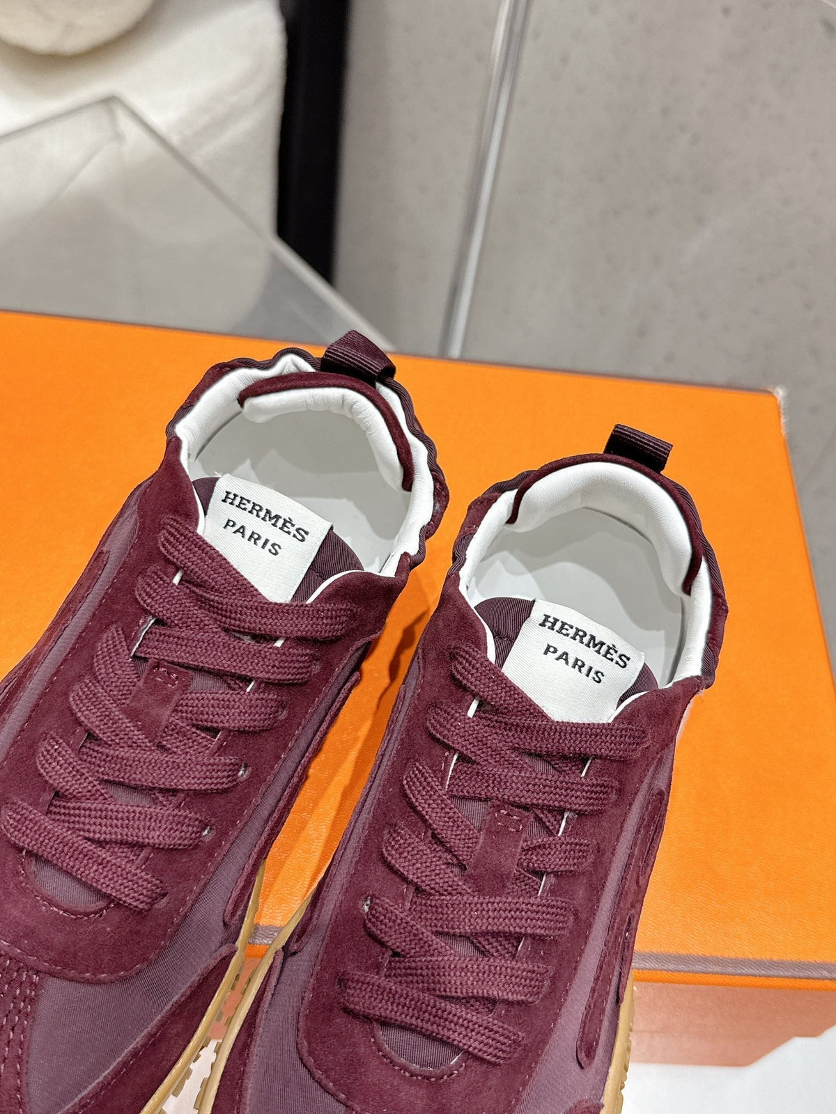 HM Jet Sneaker Burgundy Suede 554155