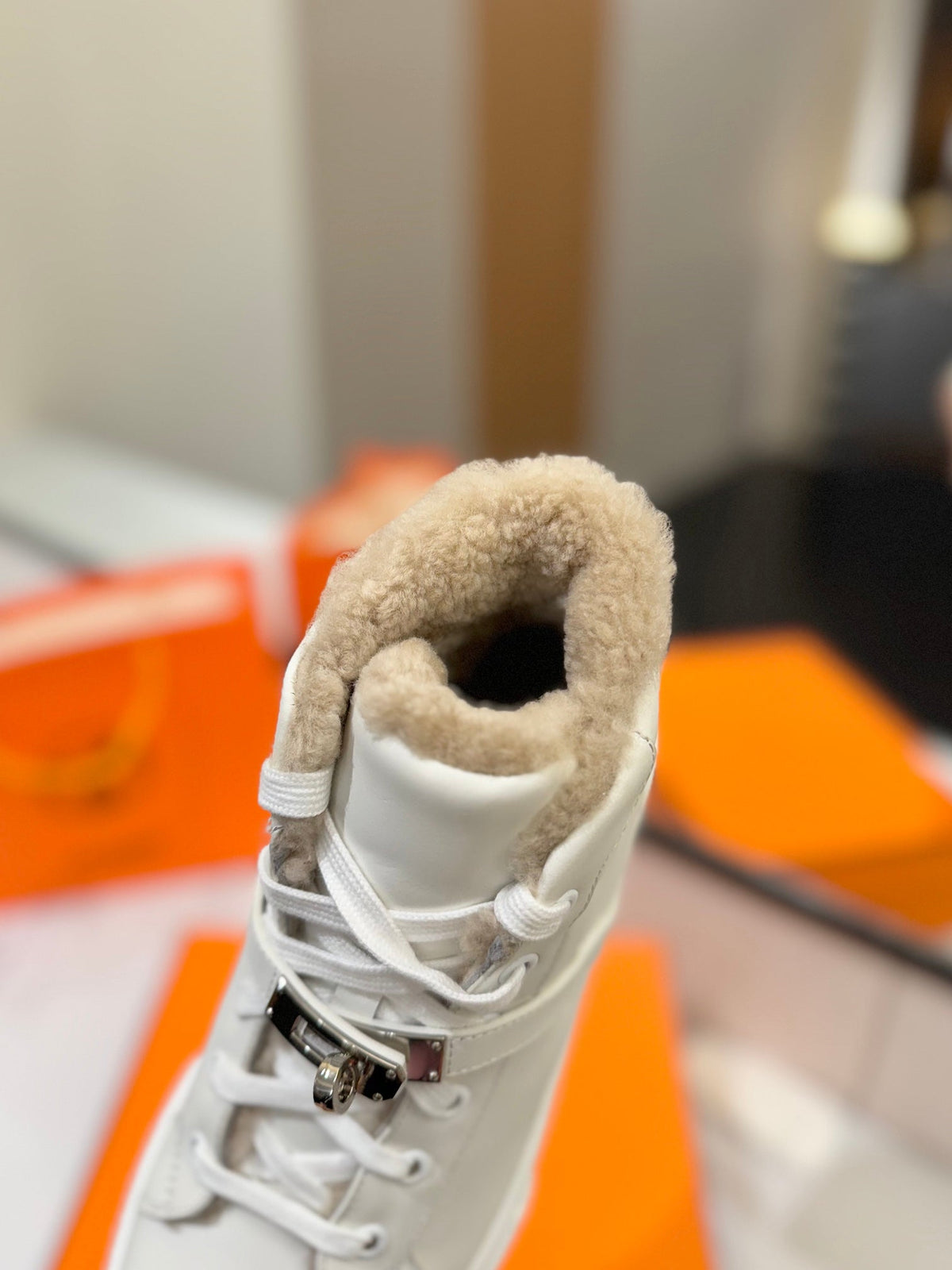 HM Daydream Sneaker White With Wool Lining Cowhide 983069