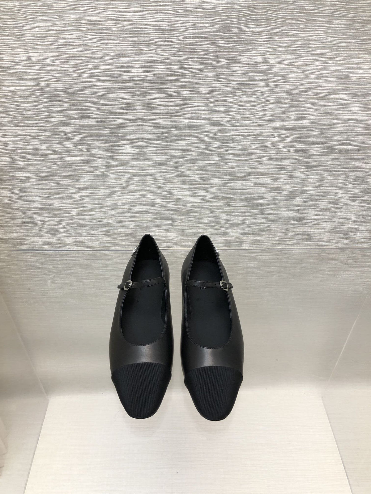 mary janes black lambskin grosgrain