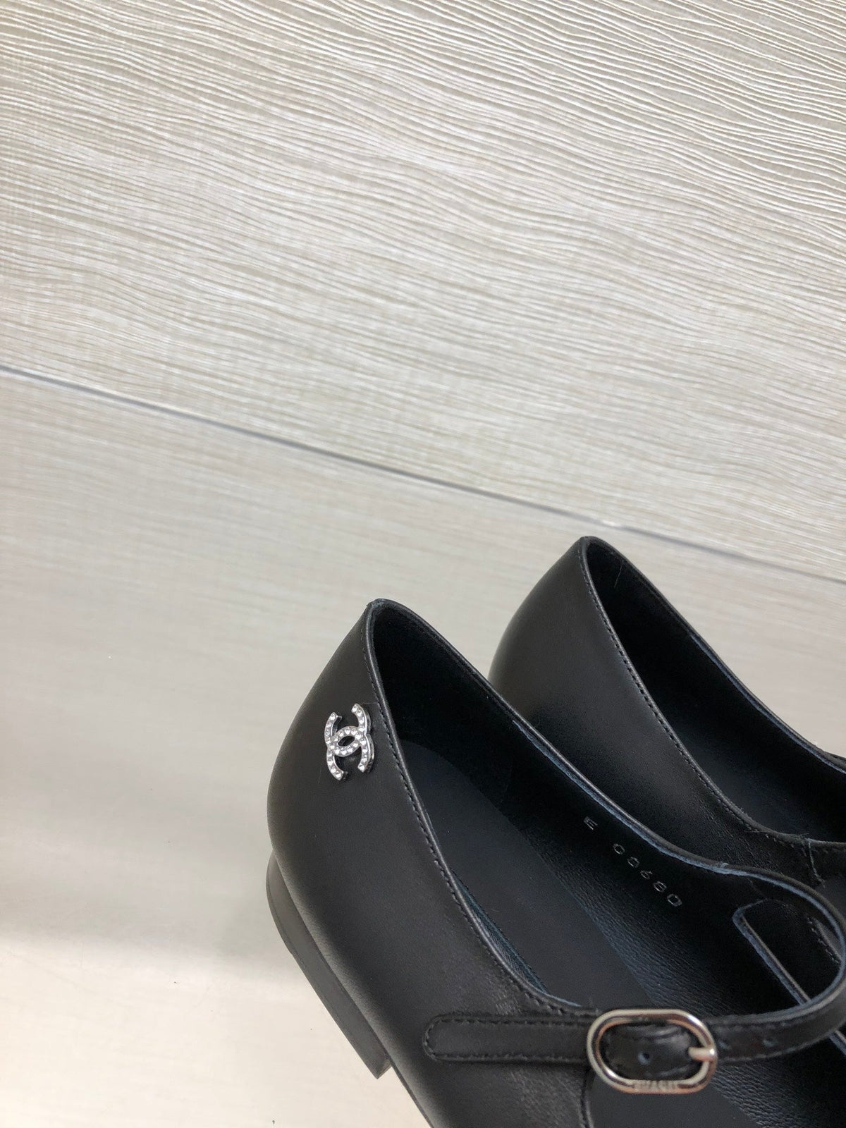 mary janes black lambskin grosgrain