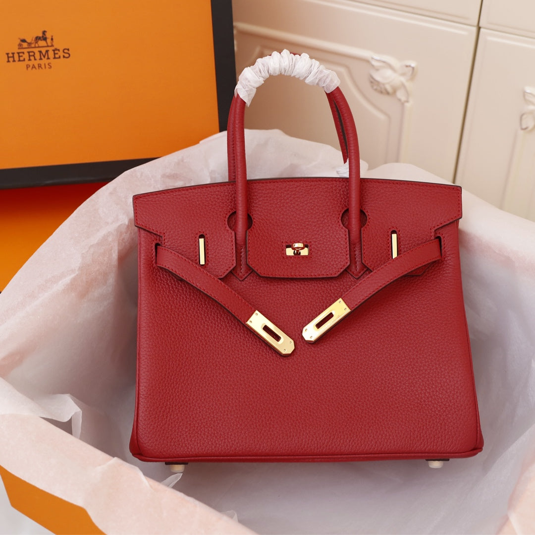 HM BIRKIN BAG 30 CRIMSON TOGO GOLD HARDWARE