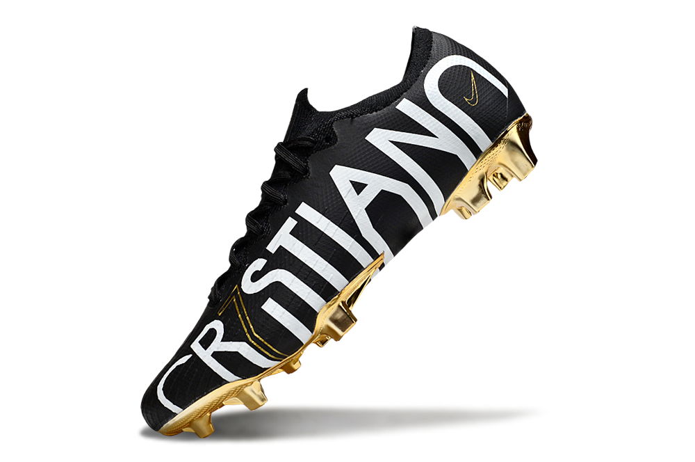 Vapor 12 Elite FG CR7 Black/Gold