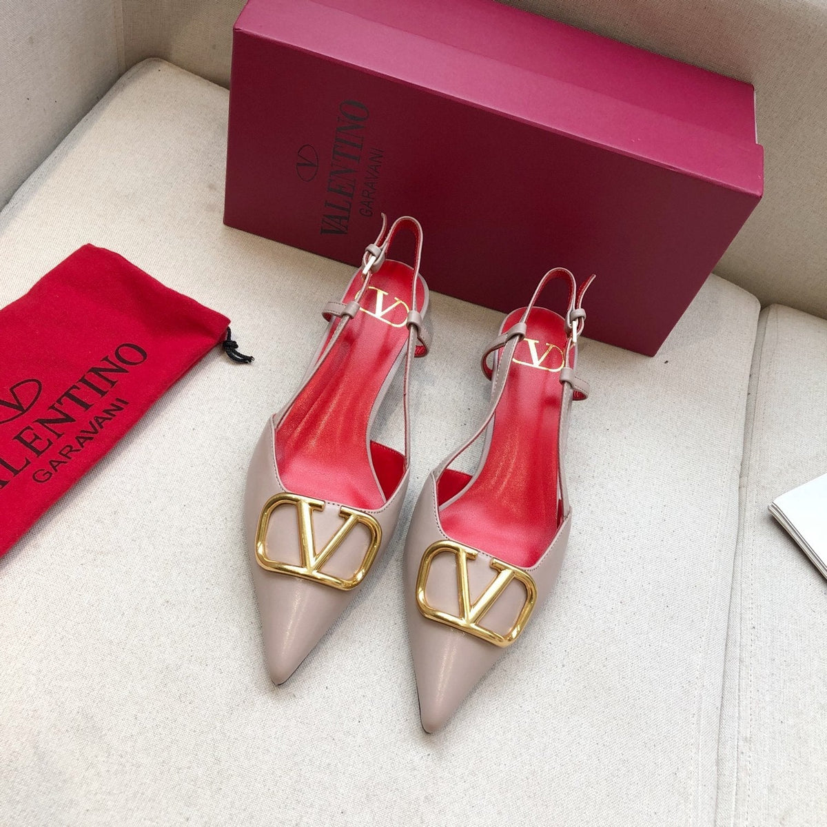 Valentino Slingback Pump 40mm Sheepskin