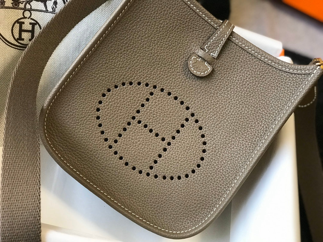 Mini Evelyne 18cm Brown Togo Ghw