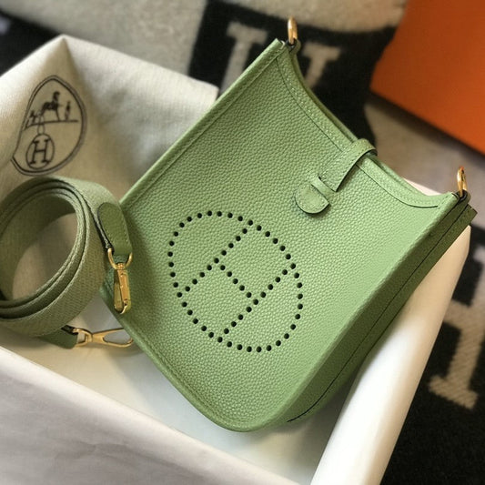 Mini Evelyne 18cm Green Togo Ghw