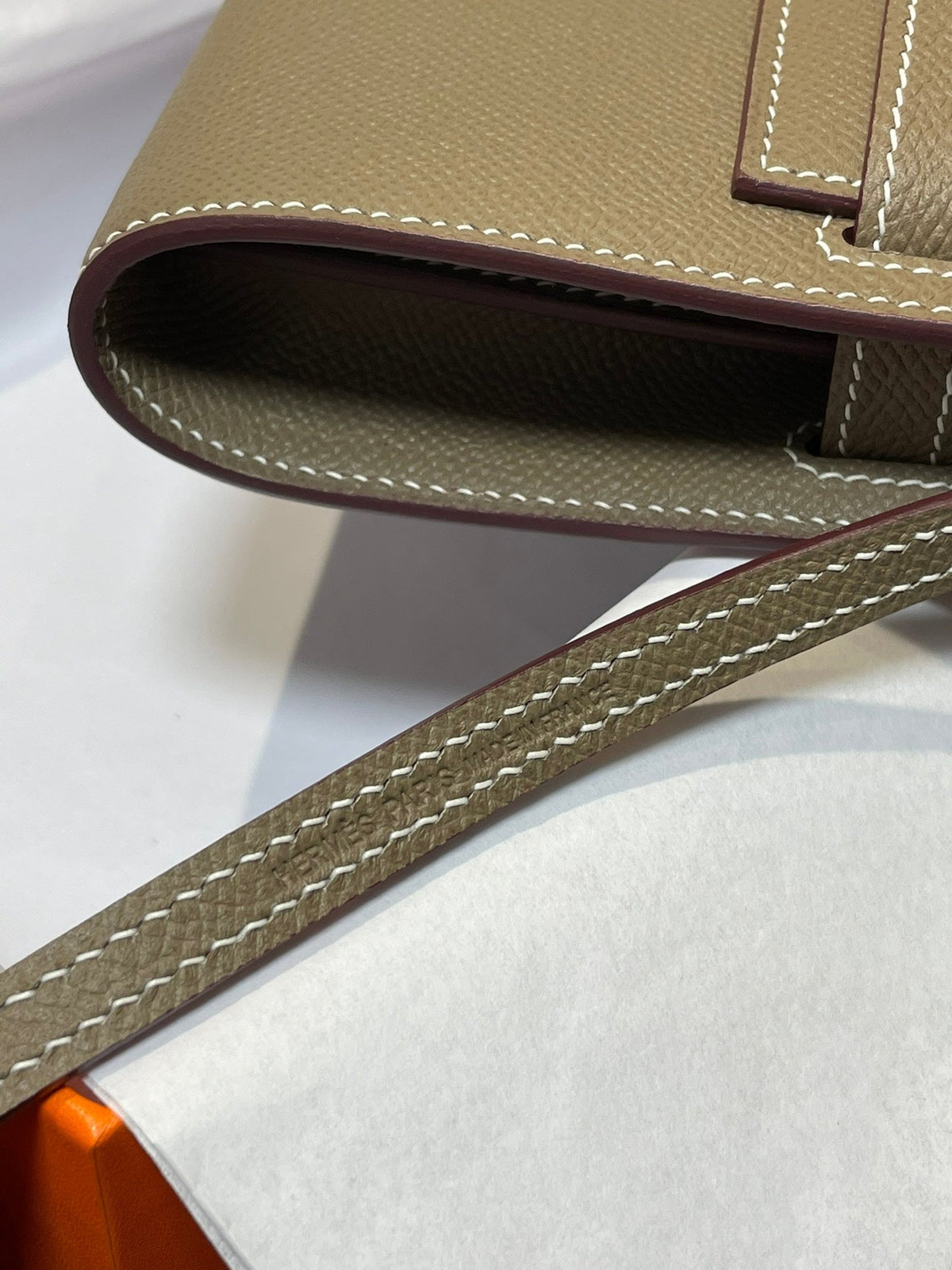 kelly woc 20.5 etoupe epsom silver hardware