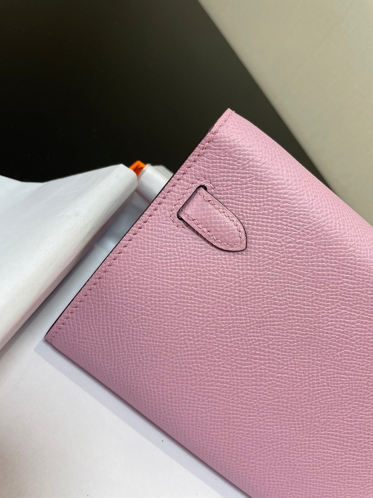 kelly woc 20.5 light pink epsom gold hardware