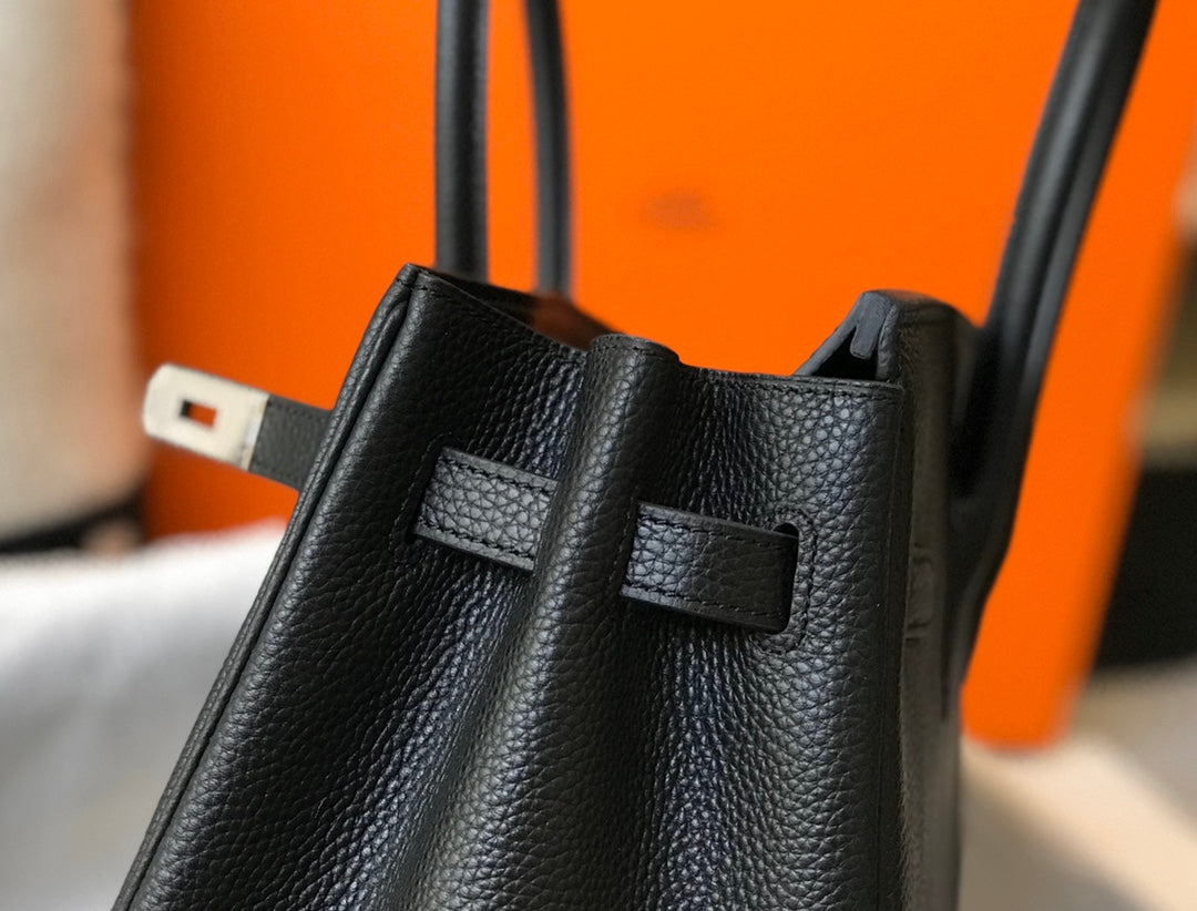 HM BIRKIN 35CM BLACK TOGO LEATHER SILVER HARDWARE