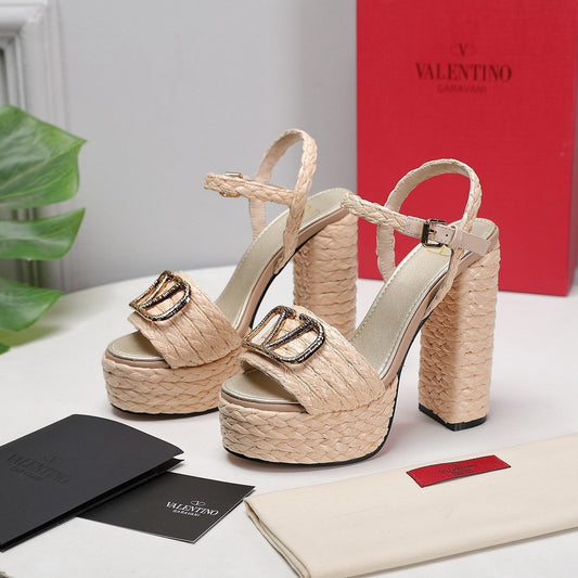 VT 25 Platform Sandals Cowhide Espadrilles