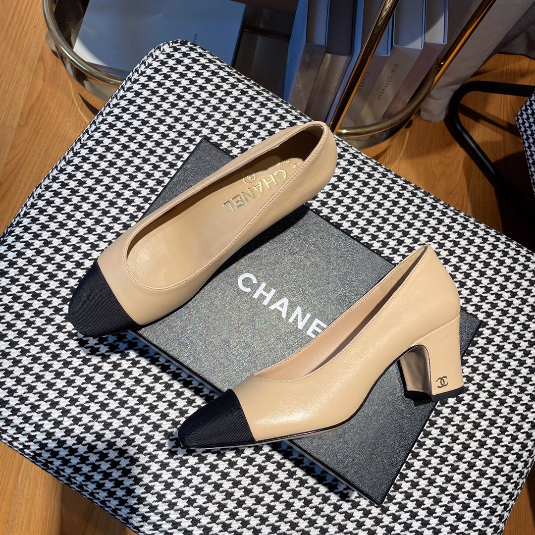 CC Pumps 65MM In Beige Lambskin 144346