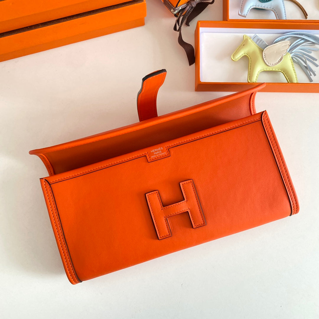 HM Jige 29 Orange Swift Calfskin 229027