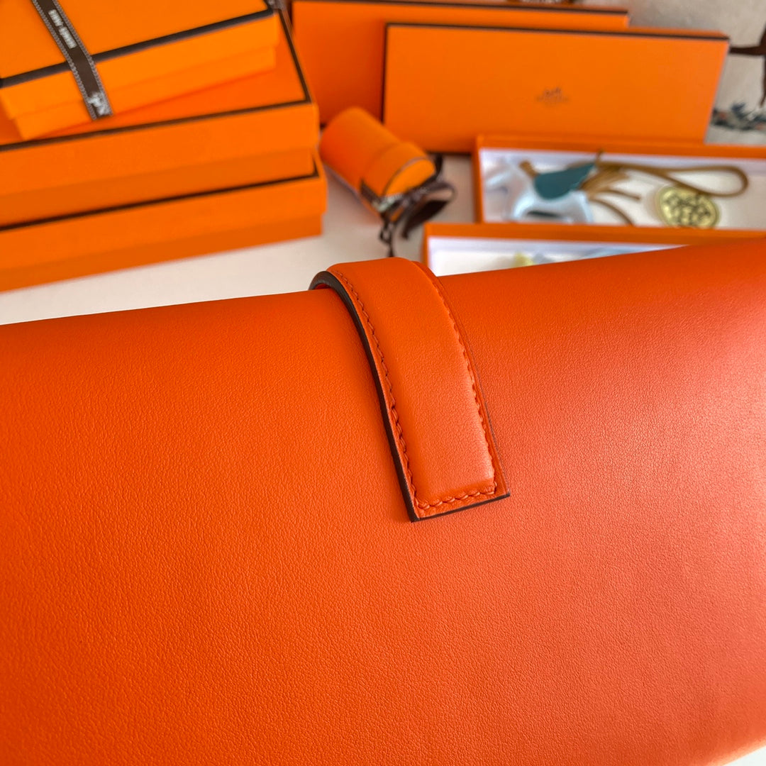 HM Jige 29 Orange Swift Calfskin 229027