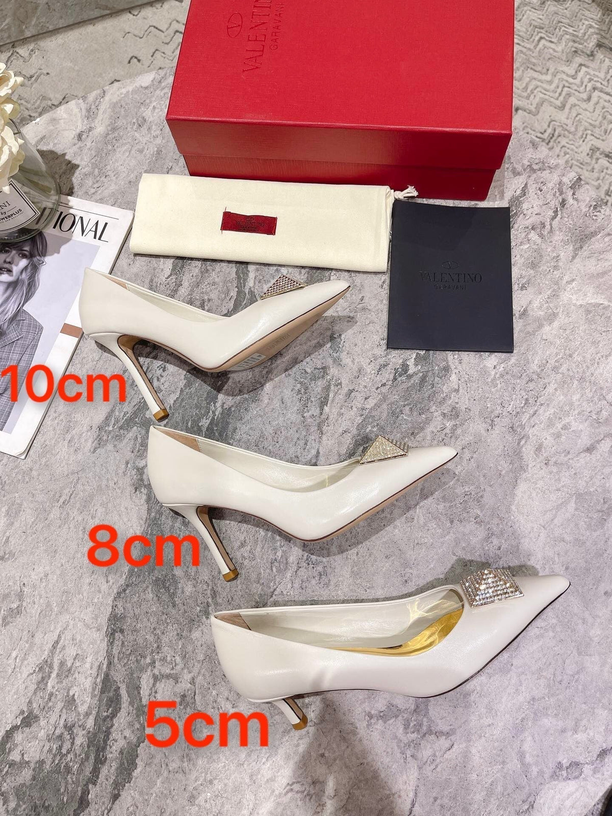 VT 25 Toe Pumps Diamond White Sheepskin