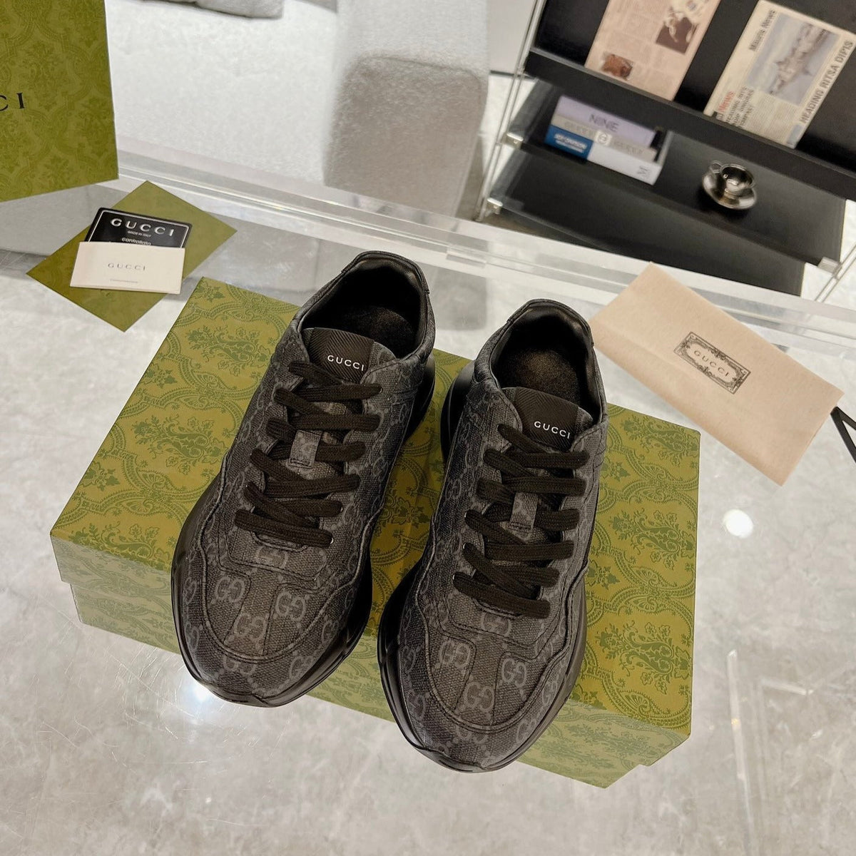 GG 100 RHYTON SNEAKER Ink Black