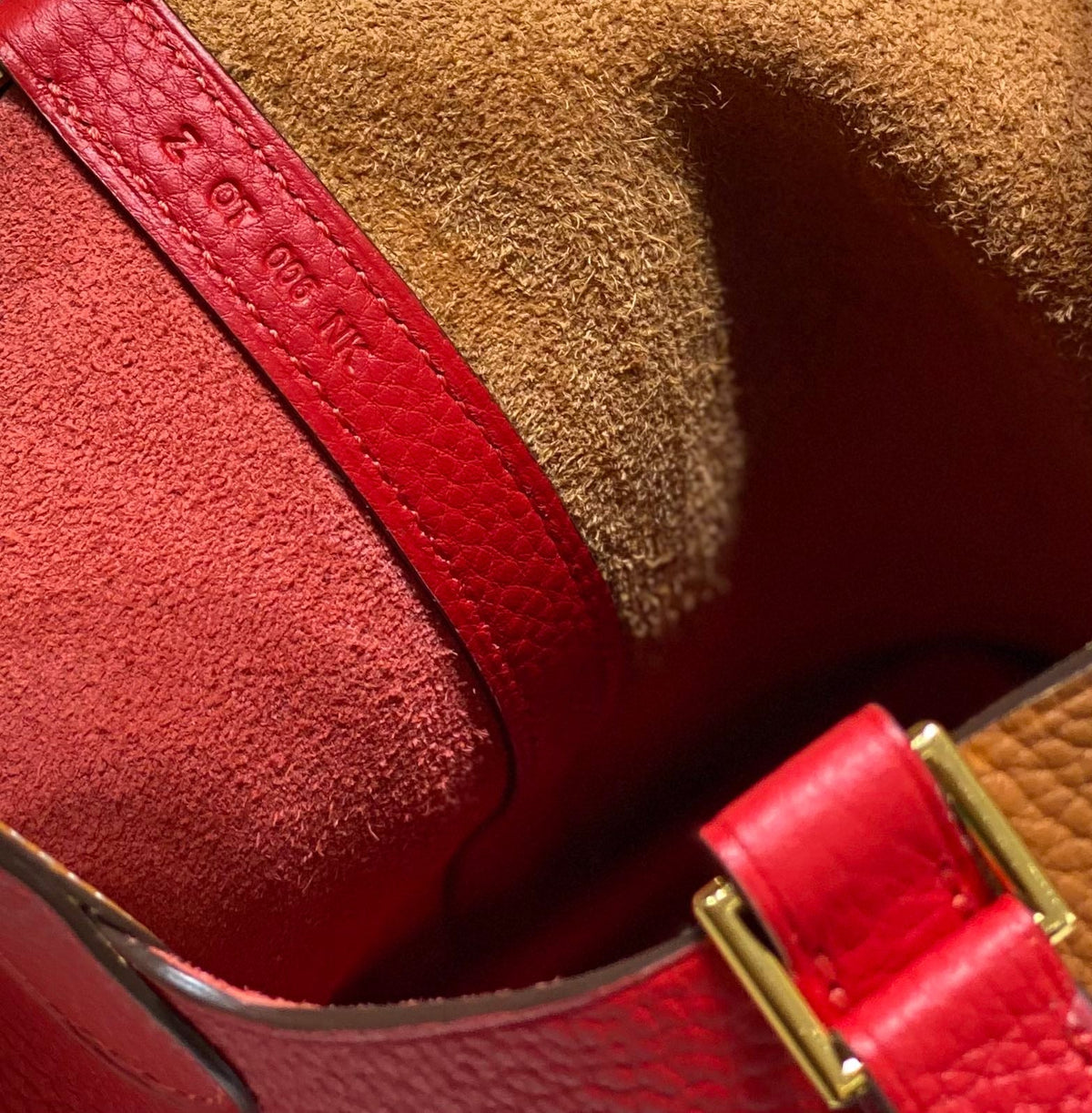 picotin lock 18 red brown togo shw