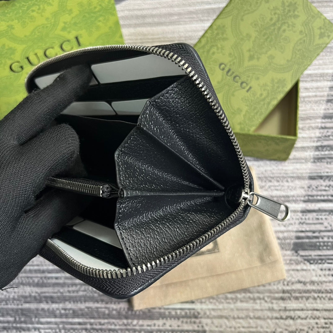 GG LONG WALLET 19 IN BLACK CANVAS