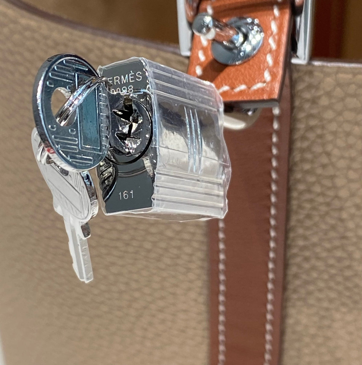 Hermes Picotin Lock 18 Beige mix Brown Togo Leather 255565