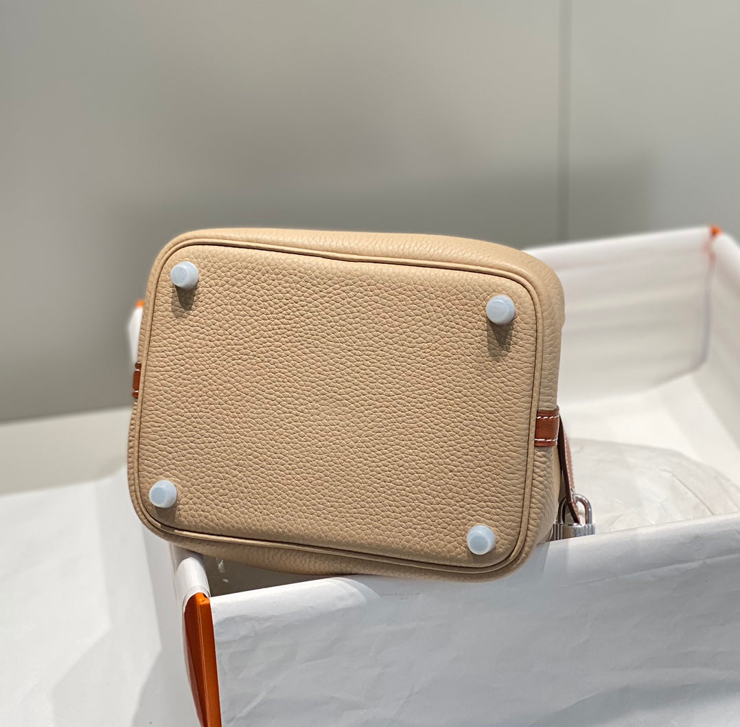 Hermes Picotin Lock 18 Beige mix Brown Togo Leather 255565