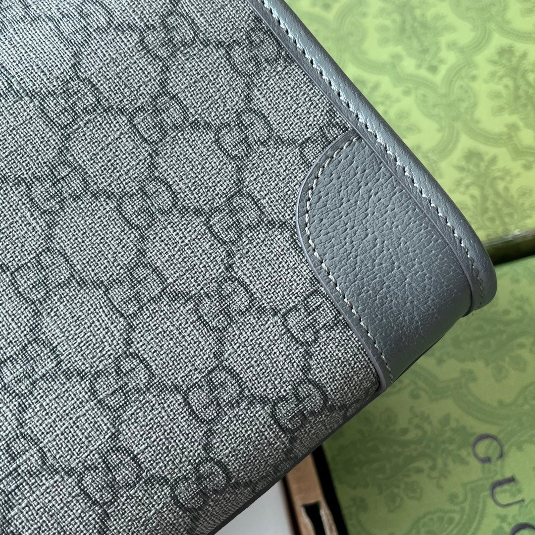 Gucci Messenger Bag 35 Grey Canvas 240021
