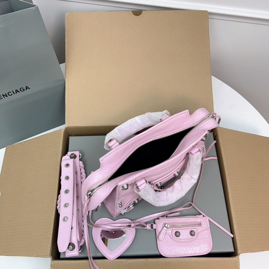 NEO CAGOLE 26 IN PINK LAMBSKIN