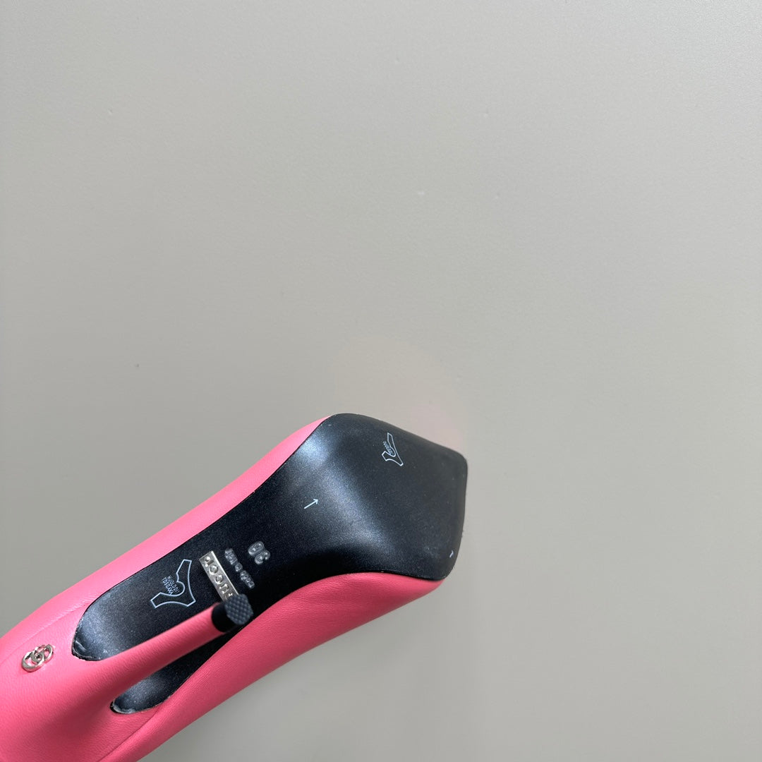 GG 105 BASIC HIGH HEEL HOT PINK LAMBSKIN