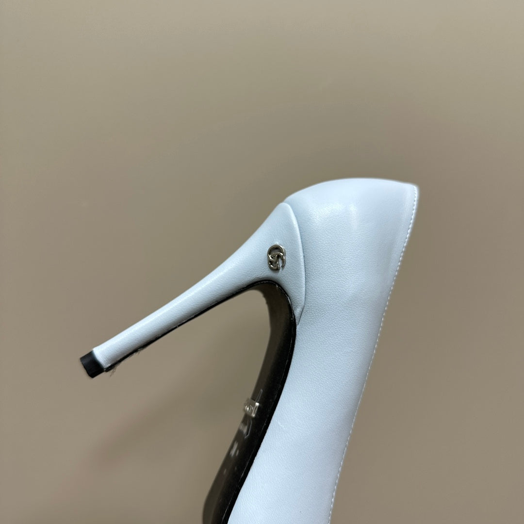 GG 105 BASIC HIGH HEEL PASTEL BLUE LAMBSKIN
