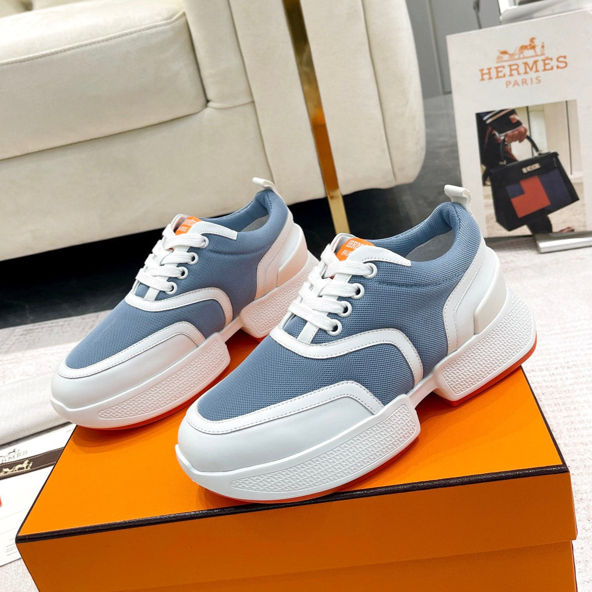 HM Giga Sneaker Demin Blue Fabric 206293