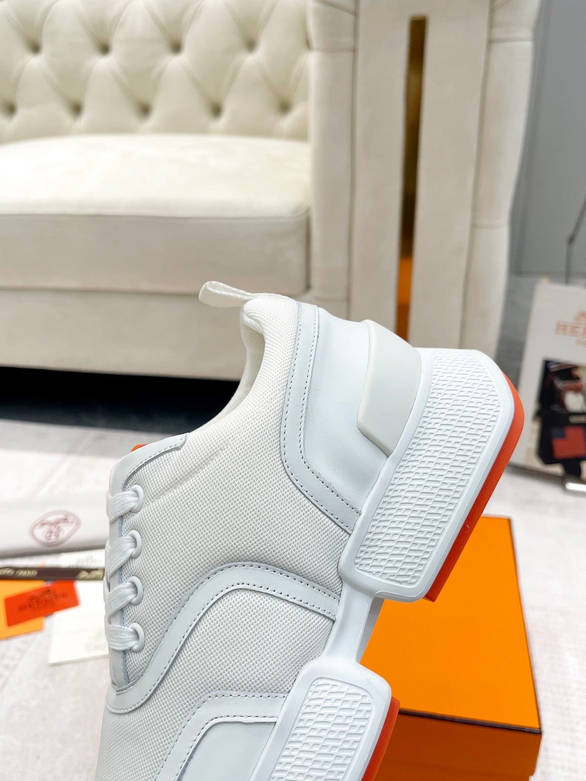 HM Giga Sneaker Beige Fabric206297
