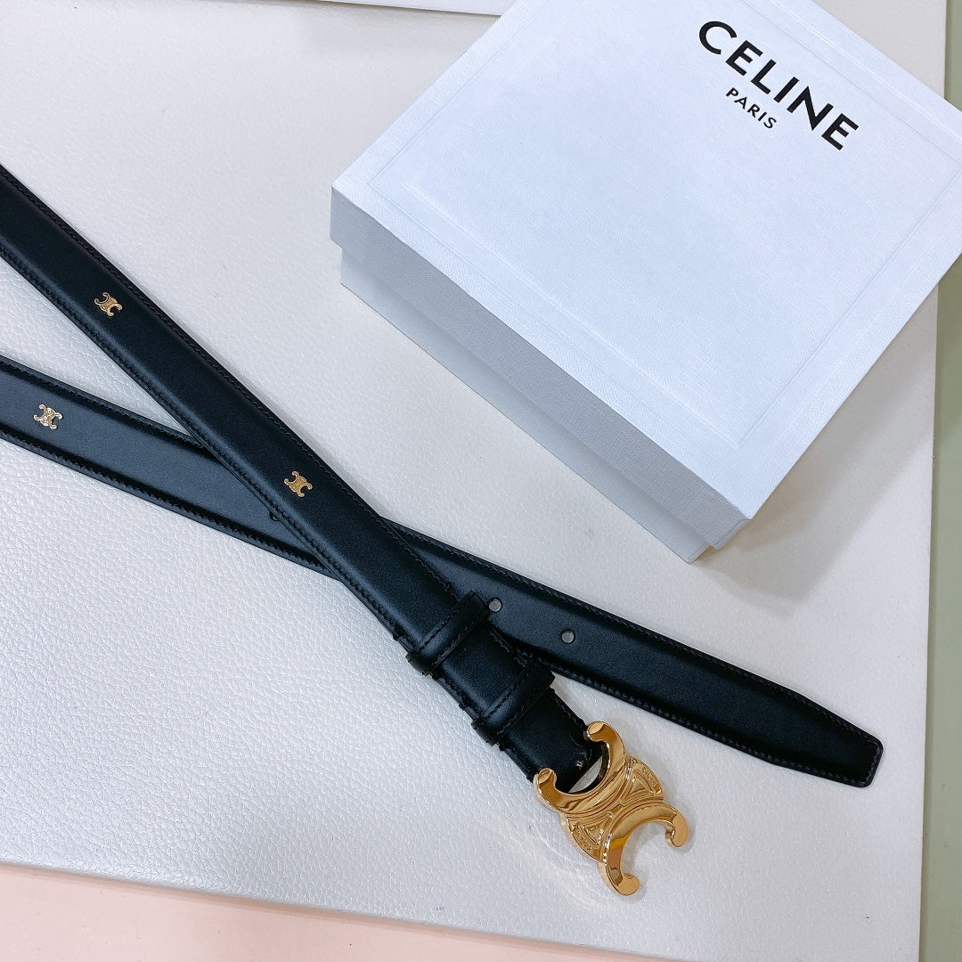 CEL 25mm Teen Triomphe Belt Black Cowhide 176679