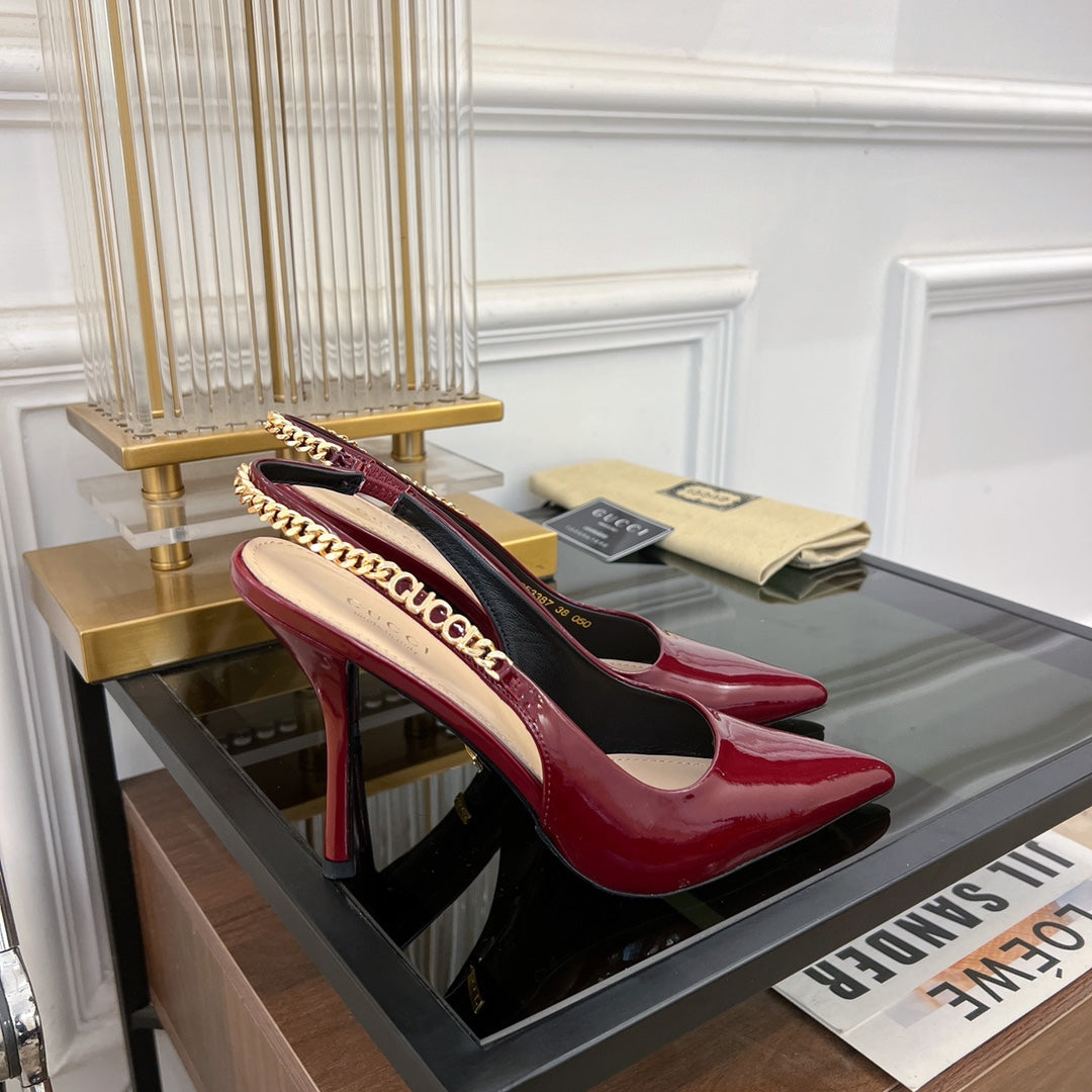 GG SIGNORIA SLINGBACK PUMP JAM LAMBSKIN