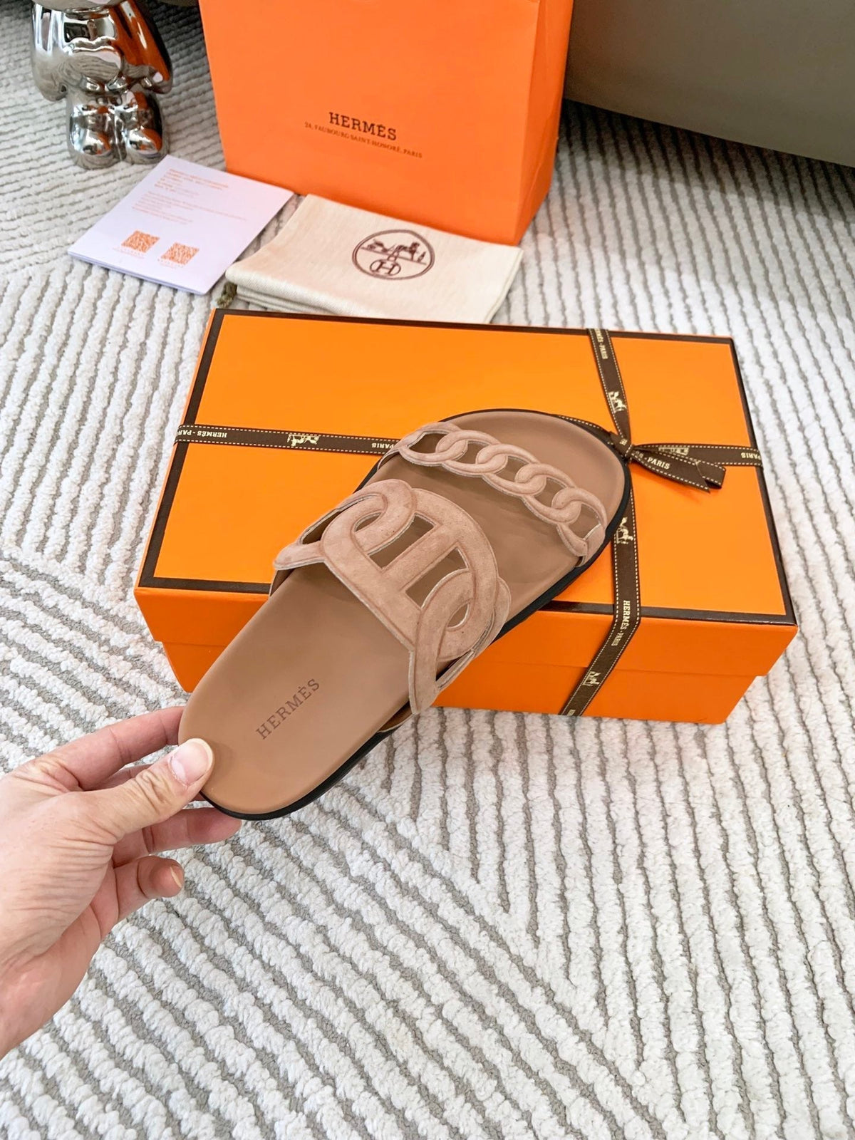HM Extra sandal Rose Perle Suede 963524