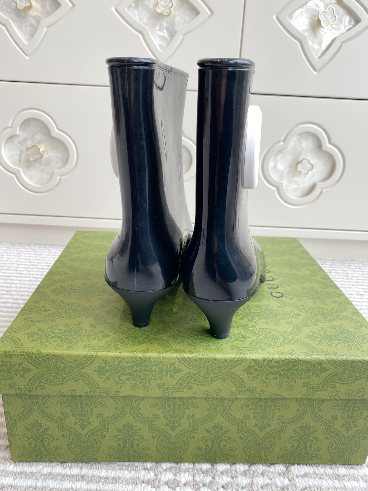 GC Ankle With Interlocking G Boot Black Rubber 291027