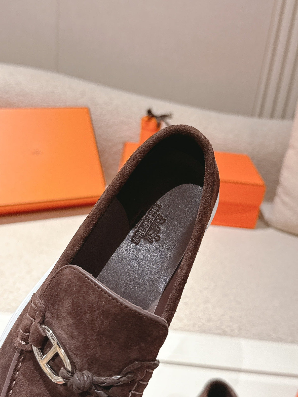 HM Ignacio Loafer Chocolate Suede 577445
