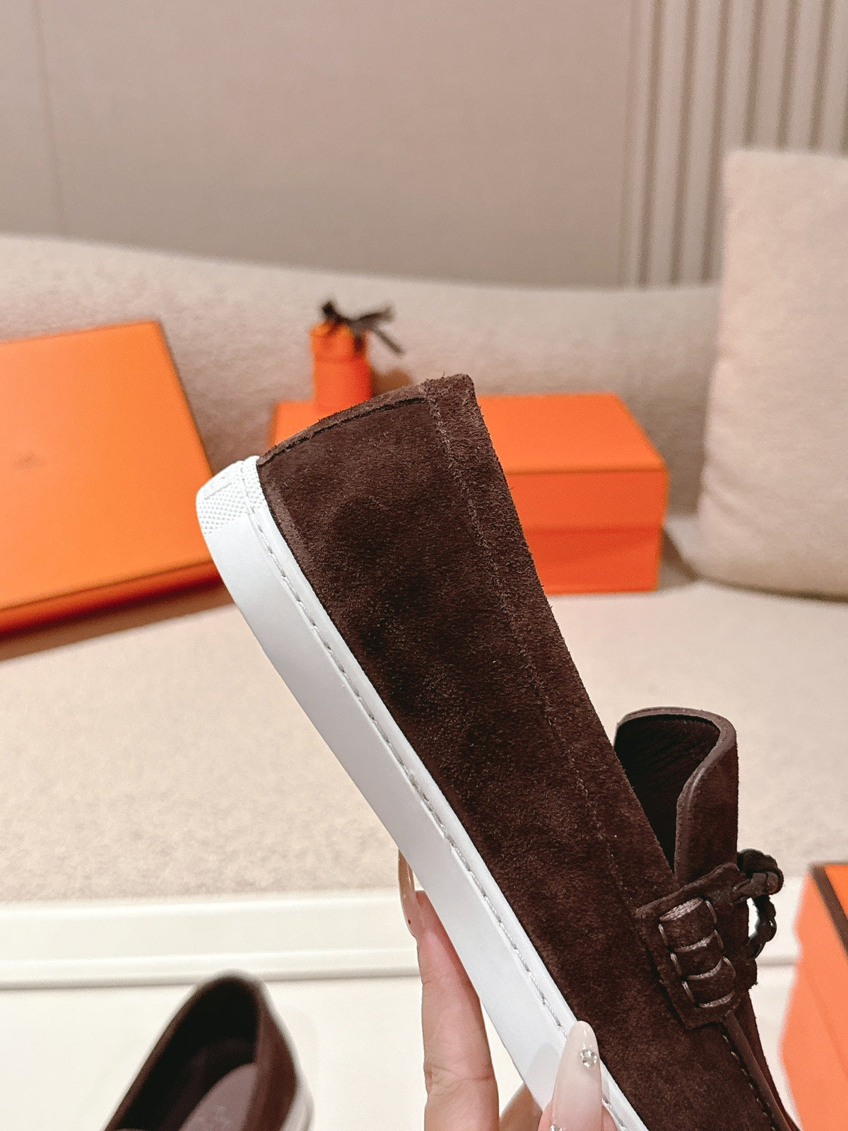 HM Ignacio Loafer Chocolate Suede 577445