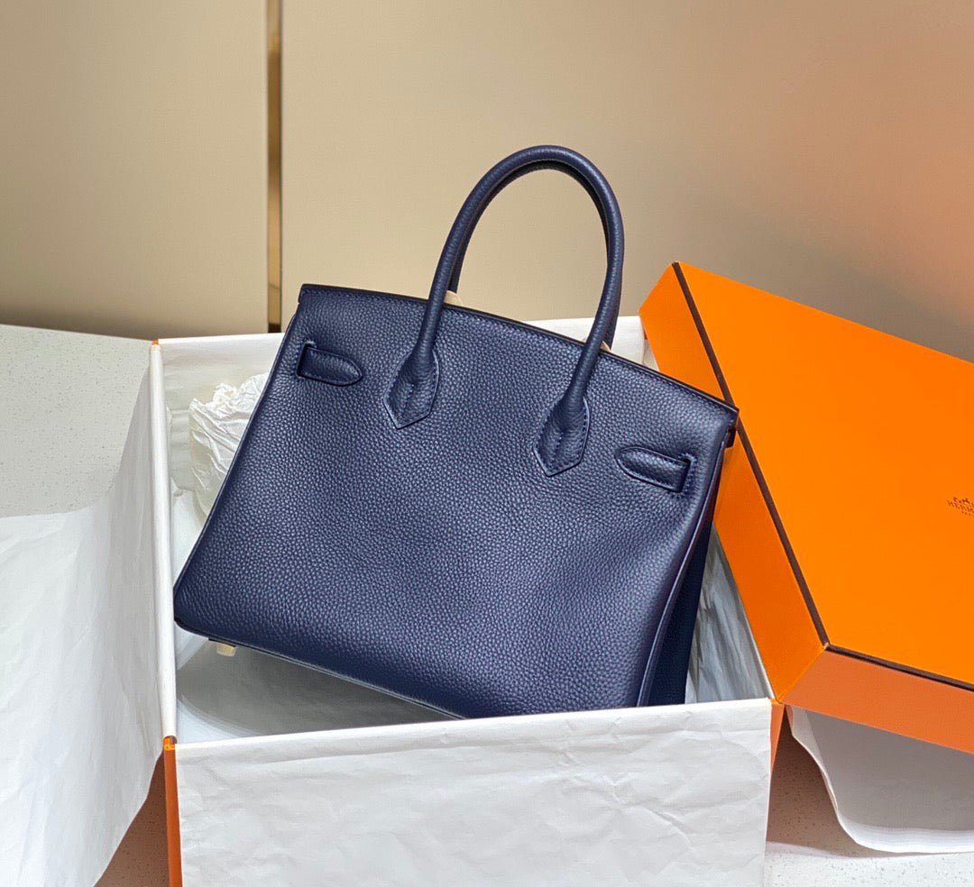 HM Birkin 30cm Dark Navy Blue Epsom Leather