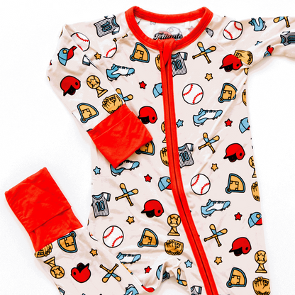 Baseball Zippy One-Piece