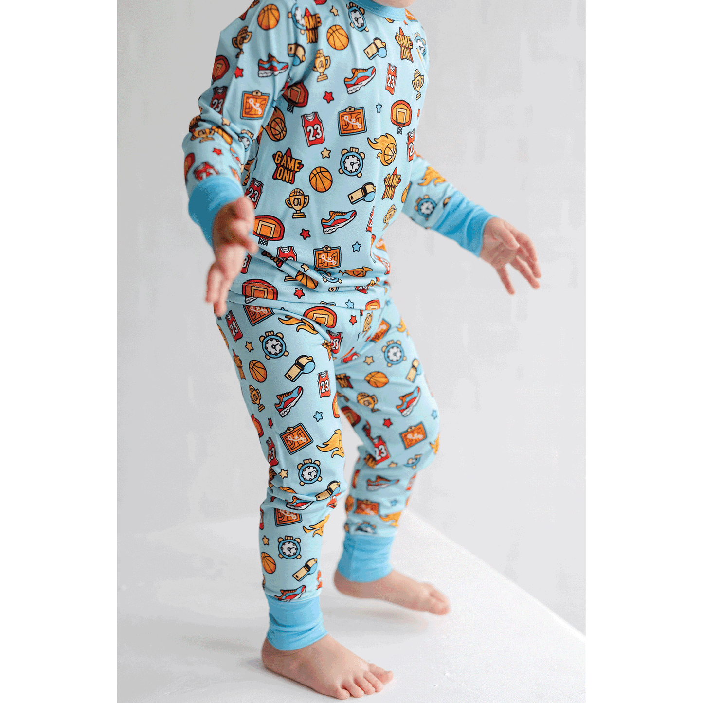 Basketball Two-Piece Pajama Set